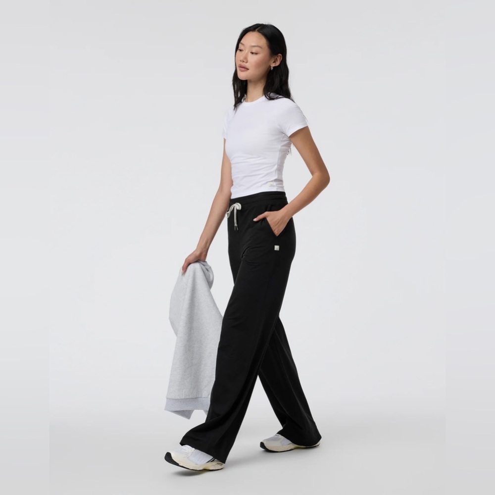 Vuori Halo Essential Wideleg Pant Black XL - Picture 12 of 14